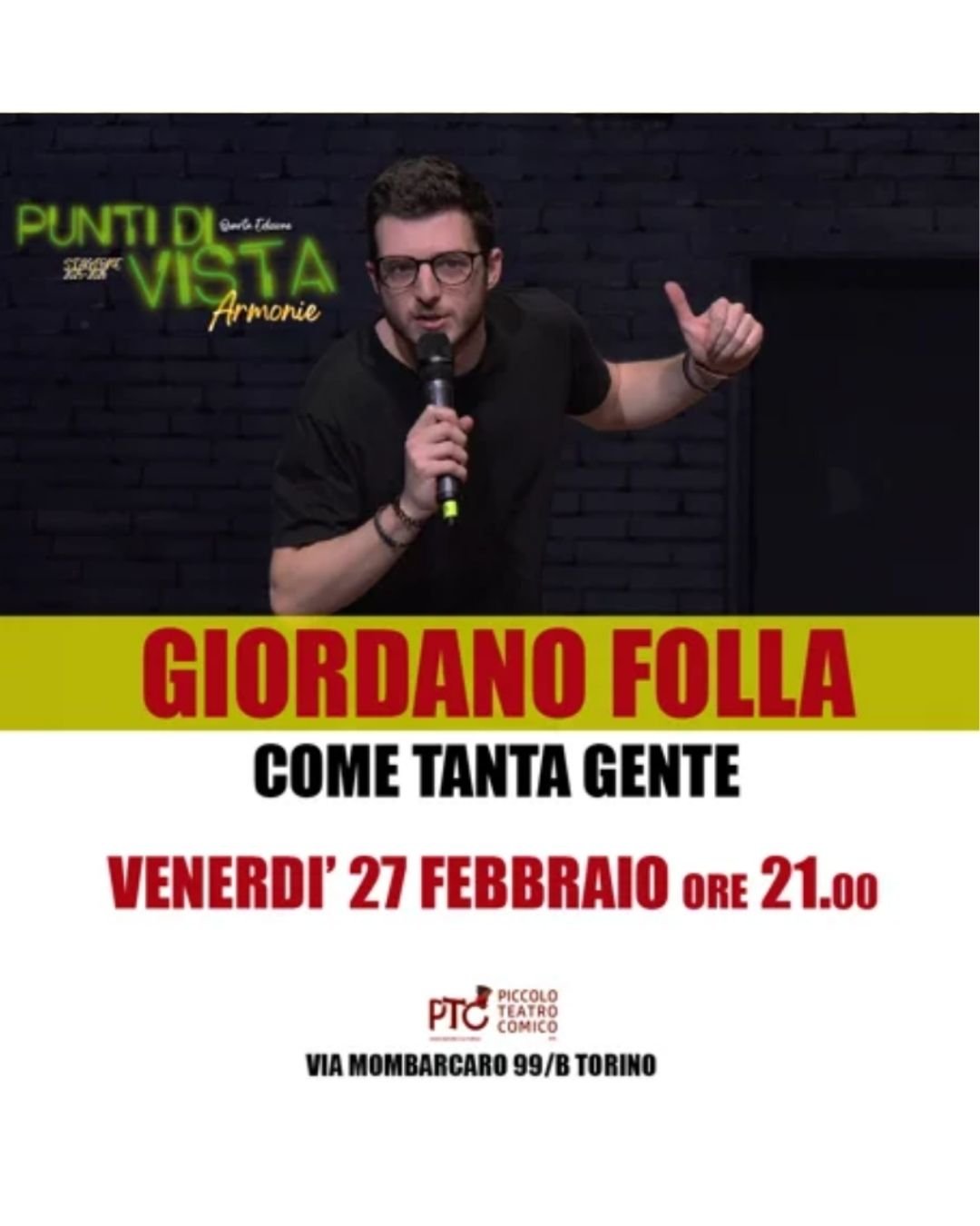 Giordano Folla a Torino